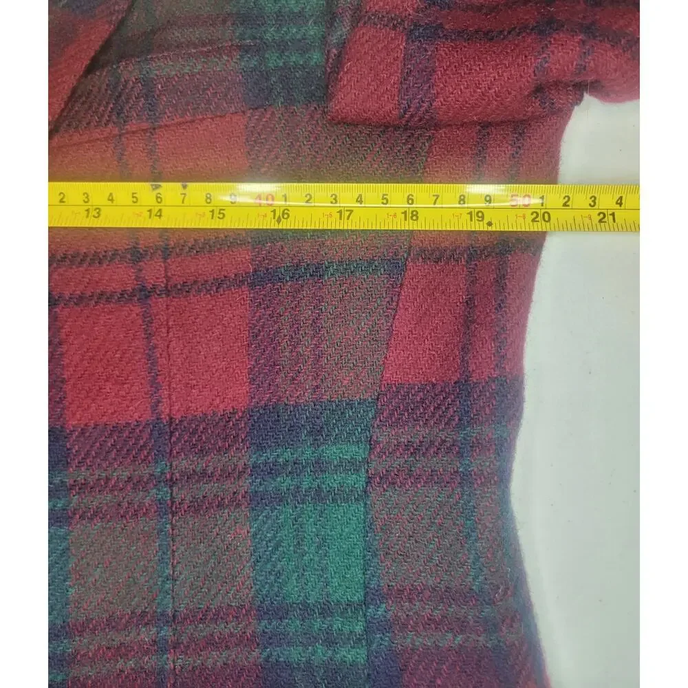 Vintage Ralph Lauren Blazer Mens 40 Tartan Plaid Wool Sport Coat Polo University - Picture 10 of 16
